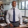 The Hampton Check Shirt, Mens Formal Dress Shirts For Office Business, Wedding Suit & Casual. Long Sleeve, Single or Double Cuff. Grey. (Discontinued Style, Very Limited Stocks, On Sale Great Buy) - Thumbnail Image 1