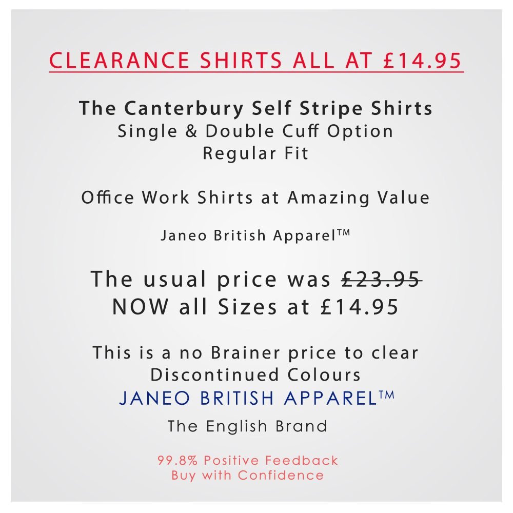The Canterbury Self Stripe Mens Pink Shirt, Business Formal Dress Office Wedding, Single & Double Cuff Option. (Discontinued Style) - Image 9