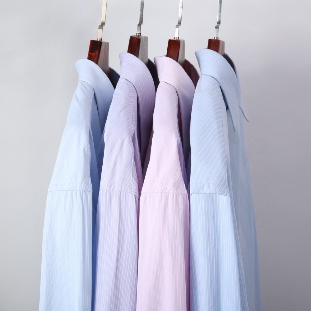 The Canterbury Self Stripe Mens Pink Shirt, Business Formal Dress Office Wedding, Single & Double Cuff Option. (Discontinued Style) - Image 13