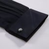 The London Plain Mens Shirt, Regular Fit, Classic Formal Dress Wear, Single & Double Cuff Option, Black - Thumbnail Image 10