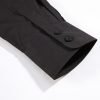 The London Plain Mens Shirt, Regular Fit, Classic Formal Dress Wear, Single & Double Cuff Option, Black - Thumbnail Image 11