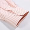 Somerset Peachy Peach - Mens Long Sleeve Stripe Oxford Shirt. The Kensington Button Down Collar & Pocket. Authentic Oxford Fabric - Thumbnail Image 8