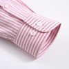 Crayo'ola Red - Mens Long Sleeve Stripe Oxford Shirt. The Kensington Button Down Collar & Pocket. Authentic Oxford Fabric - Thumbnail Image 8