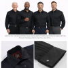 The London Plain Mens Shirt, Regular Fit, Classic Formal Dress Wear, Single & Double Cuff Option, Black - Thumbnail Image 6