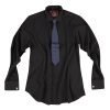 The London Plain Mens Shirt, Regular Fit, Classic Formal Dress Wear, Single & Double Cuff Option, Black - Thumbnail Image 7