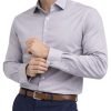 The London Plain Mens Shirt, Regular Fit, Classic Formal Dress Wear, Single & Double Cuff Option, Light Grey - Thumbnail Image 1