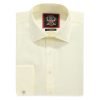 The London Plain Mens Shirt, Regular Fit, Classic Formal Dress Wear, Single & Double Cuff Option, Fresh Primrose Lemon - Thumbnail Image 4