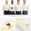 The London Plain Mens Shirt, Regular Fit, Classic Formal Dress Wear, Single & Double Cuff Option, Fresh Primrose Lemon - Thumbnail Image 8