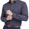 The London Plain Mens Shirt, Regular Fit, Classic Formal Dress Wear, Single & Double Cuff Option, Grey - Thumbnail Image 6