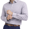 The London Plain Mens Shirt, Regular Fit, Classic Formal Dress Wear, Single & Double Cuff Option, Light Grey - Thumbnail Image 7