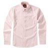 Somerset Peachy Peach - Mens Long Sleeve Stripe Oxford Shirt. The Kensington Button Down Collar & Pocket. Authentic Oxford Fabric - Thumbnail Image 4