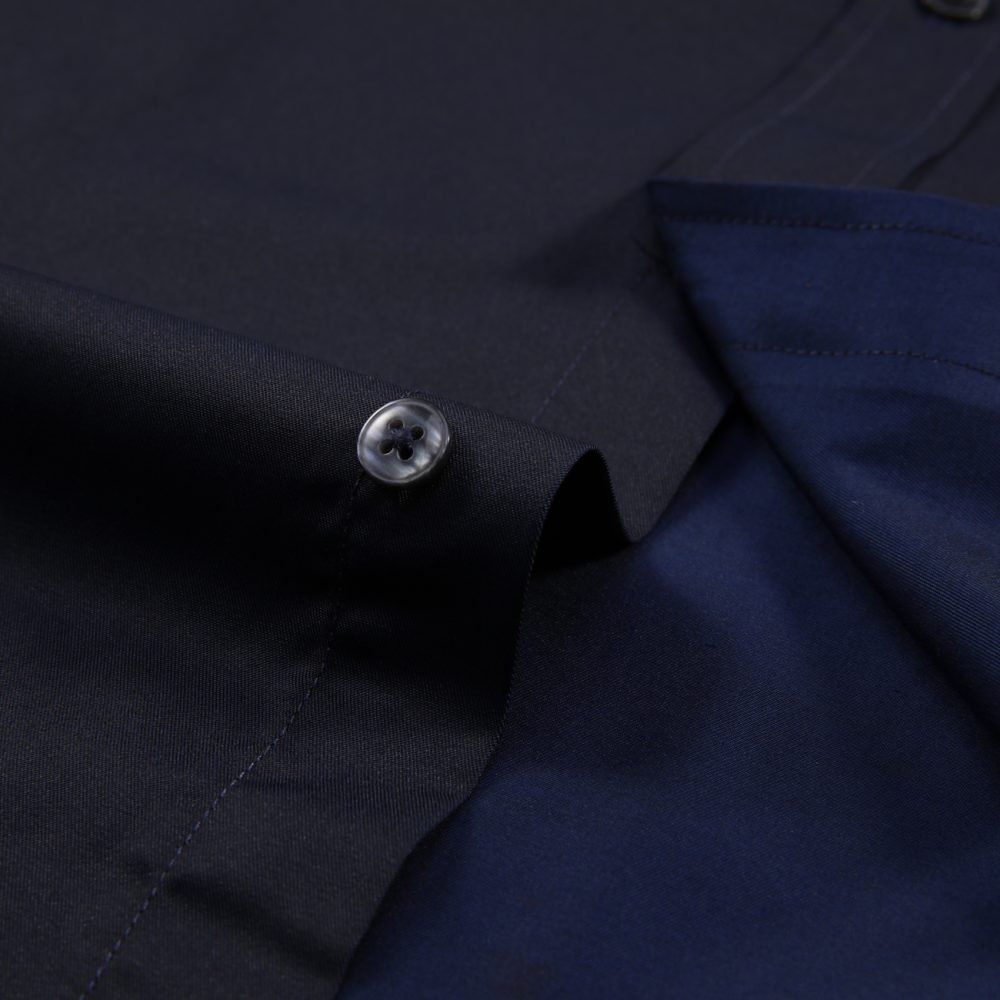 The London Plain Mens Shirt, Regular Fit, Classic Formal Dress Wear, Single & Double Cuff Option, Black - Image 13