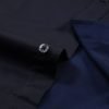 The London Plain Mens Shirt, Regular Fit, Classic Formal Dress Wear, Single & Double Cuff Option, Black - Thumbnail Image 13