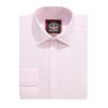 The London Plain Mens Shirt, Regular Fit, Classic Formal Dress Wear, Single & Double Cuff Option, Pink - Thumbnail Image 8