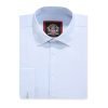 The London Plain Mens Shirt, Regular Fit, Classic Formal Dress Wear, Single & Double Cuff Option, Sky Blue - Thumbnail Image 5