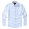 Mens English Oxford Shirt Button Down. Casual Office Work Weekender by Janeo British Apparel. Jordy Sky Blue - Thumbnail Image 6