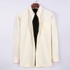 Mens English Oxford Shirt Button Down. Casual Office Work Weekender by Janeo British Apparel. Mellow Lemon - Thumbnail Image 7