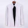 Calm Me Lavender - Mens Long Sleeve Stripe Oxford Shirt. The Kensington Button Down Collar & Pocket. Authentic Oxford Fabric - Thumbnail Image 4