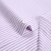 Calm Me Lavender - Mens Long Sleeve Stripe Oxford Shirt. The Kensington Button Down Collar & Pocket. Authentic Oxford Fabric - Thumbnail Image 9