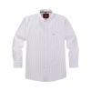 Cool Grey - Mens Long Sleeve Stripe Oxford Shirt. The Kensington Button Down Collar & Pocket. Authentic Oxford Fabric - Thumbnail Image 4