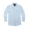 Paris Mint - Mens Long Sleeve Stripe Oxford Shirt. The Kensington Button Down Collar & Pocket. Authentic Oxford Fabric - Thumbnail Image 4