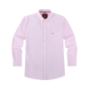 Tickle Me Pink - Mens Long Sleeve Stripe Oxford Shirt. The Kensington Button Down Collar & Pocket. Authentic Oxford Fabric - Thumbnail Image 4