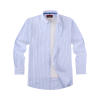 Jordy Sky Blue - Mens Long Sleeve Stripe Oxford Shirt. The Kensington Button Down Collar & Pocket. Authentic Oxford Fabric - Thumbnail Image 5
