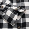 Mens Tartan Check Shirts Lumberjack Flannel Style by Janeo British Apparel. Black White Rebel - Thumbnail Image 8