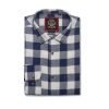 Mens Tartan Check Shirts Lumberjack Flannel Style by Janeo British Apparel. Moody Blues Navy - Thumbnail Image 6