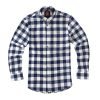 Mens Tartan Check Shirts Lumberjack Flannel Style by Janeo British Apparel. Moody Blues Navy - Thumbnail Image 5