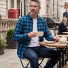Mens Tartan Check Shirts Lumberjack Flannel Style by Janeo British Apparel. Bring Back My Turquoise - Thumbnail Image 3
