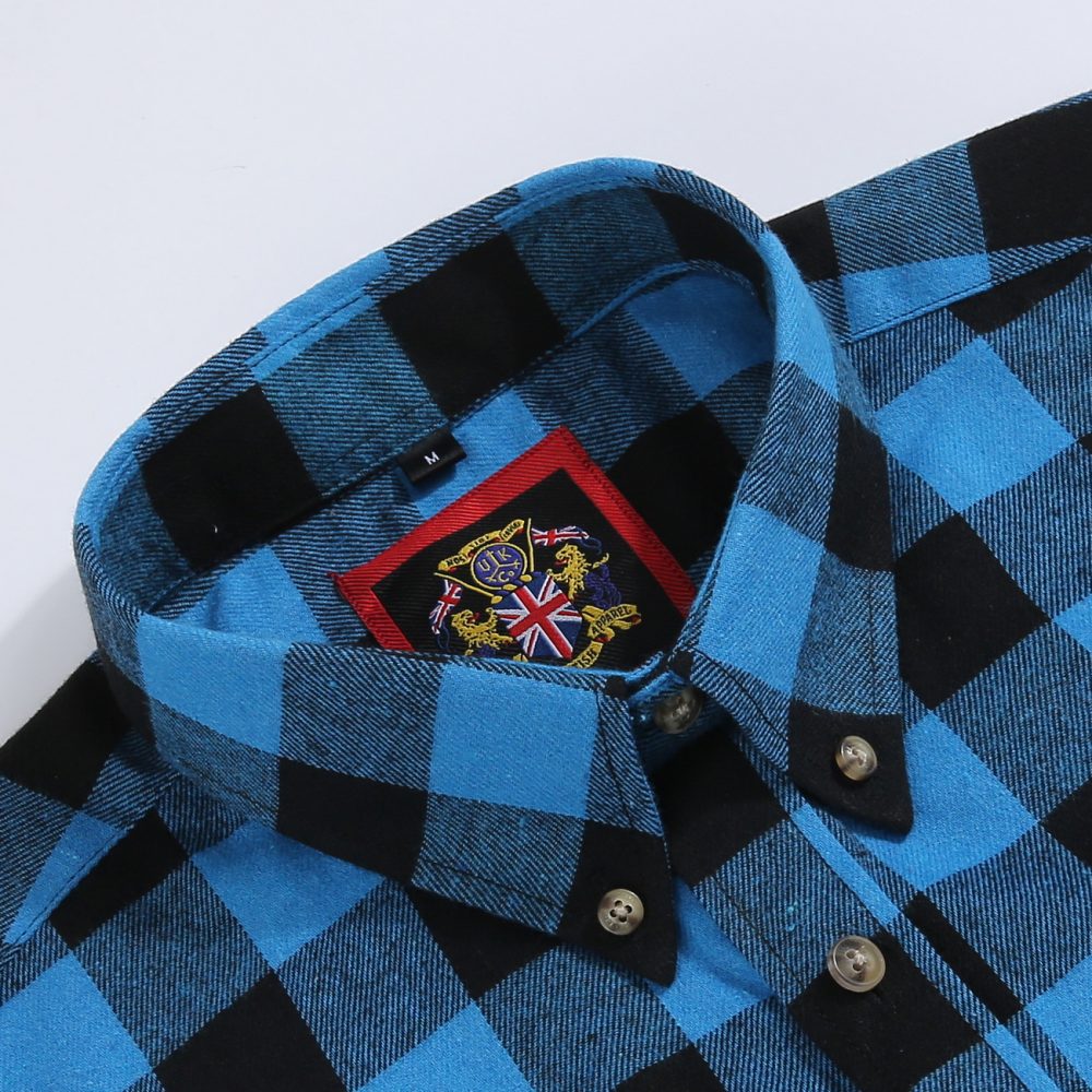 Mens Tartan Check Shirts Lumberjack Flannel Style by Janeo British Apparel. Bring Back My Turquoise - Image 7