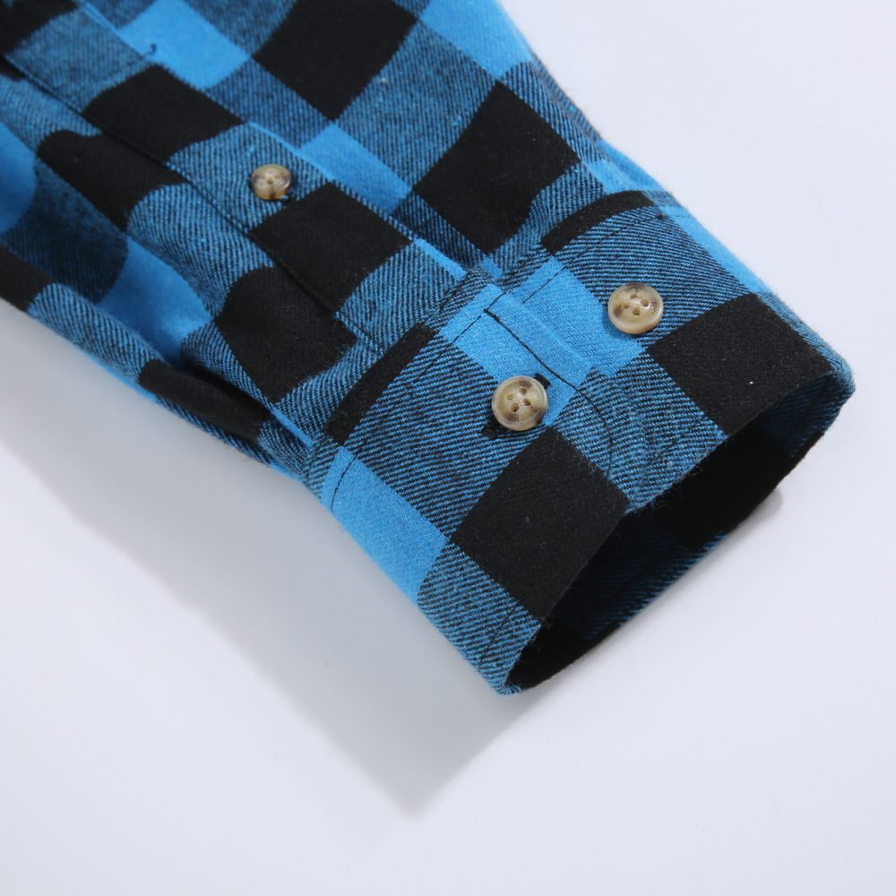 Mens Tartan Check Shirts Lumberjack Flannel Style by Janeo British Apparel. Bring Back My Turquoise - Image 8