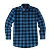 Mens Tartan Check Shirts Lumberjack Flannel Style by Janeo British Apparel. Bring Back My Turquoise - Thumbnail Image 4