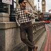 Mens Tartan Check Shirts Lumberjack Flannel Style by Janeo British Apparel. Brownstone Bobby - Thumbnail Image 2