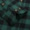 Mens Tartan Check Shirts Lumberjack Flannel Style by Janeo British Apparel. Brunswick Racing Green - Thumbnail Image 8