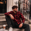 Mens Tartan Check Shirts Lumberjack Flannel Style by Janeo British Apparel. Red Chilli Peppers - Thumbnail Image 3