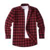 Mens Tartan Check Shirts Lumberjack Flannel Style by Janeo British Apparel. Red Chilli Peppers - Thumbnail Image 4
