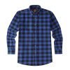Mens Tartan Check Shirts Lumberjack Flannel Style by Janeo British Apparel. Queen Royal Blue - Thumbnail Image 5