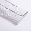 Cool Grey - Mens Long Sleeve Stripe Oxford Shirt. The Kensington Button Down Collar & Pocket. Authentic Oxford Fabric - Thumbnail Image 10