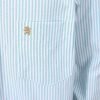 Paris Mint - Mens Long Sleeve Stripe Oxford Shirt. The Kensington Button Down Collar & Pocket. Authentic Oxford Fabric - Thumbnail Image 6