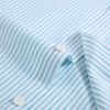 Paris Mint - Mens Long Sleeve Stripe Oxford Shirt. The Kensington Button Down Collar & Pocket. Authentic Oxford Fabric - Thumbnail Image 10