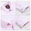 The Canterbury Self Stripe Mens Pink Shirt, Business Formal Dress Office Wedding, Single & Double Cuff Option. (Discontinued Style) - Thumbnail Image 5