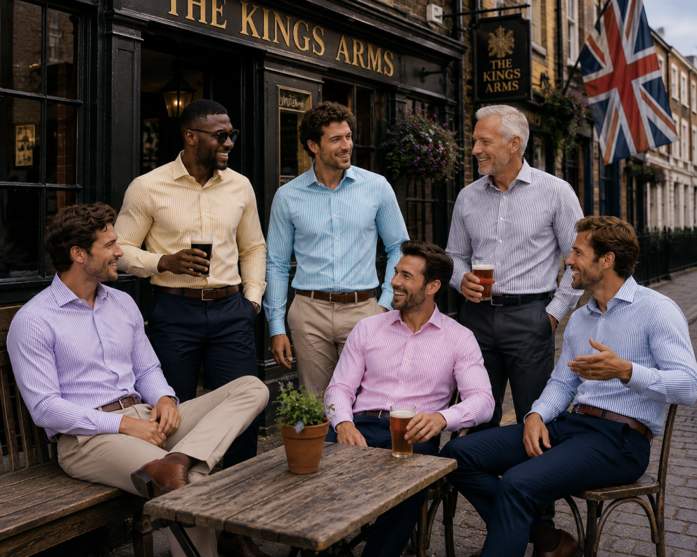 Windsor Fine Stripe Formal Shirt, Double & Single Cuff Long Sleeve, Traditional Tailoring, Casual, Special Occasion. Grey - Image 12