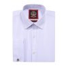 Windsor Fine Stripe Formal Shirt, Double & Single Cuff Long Sleeve, Traditional Tailoring, Casual, Special Occasion. Lavender - Thumbnail Image 7