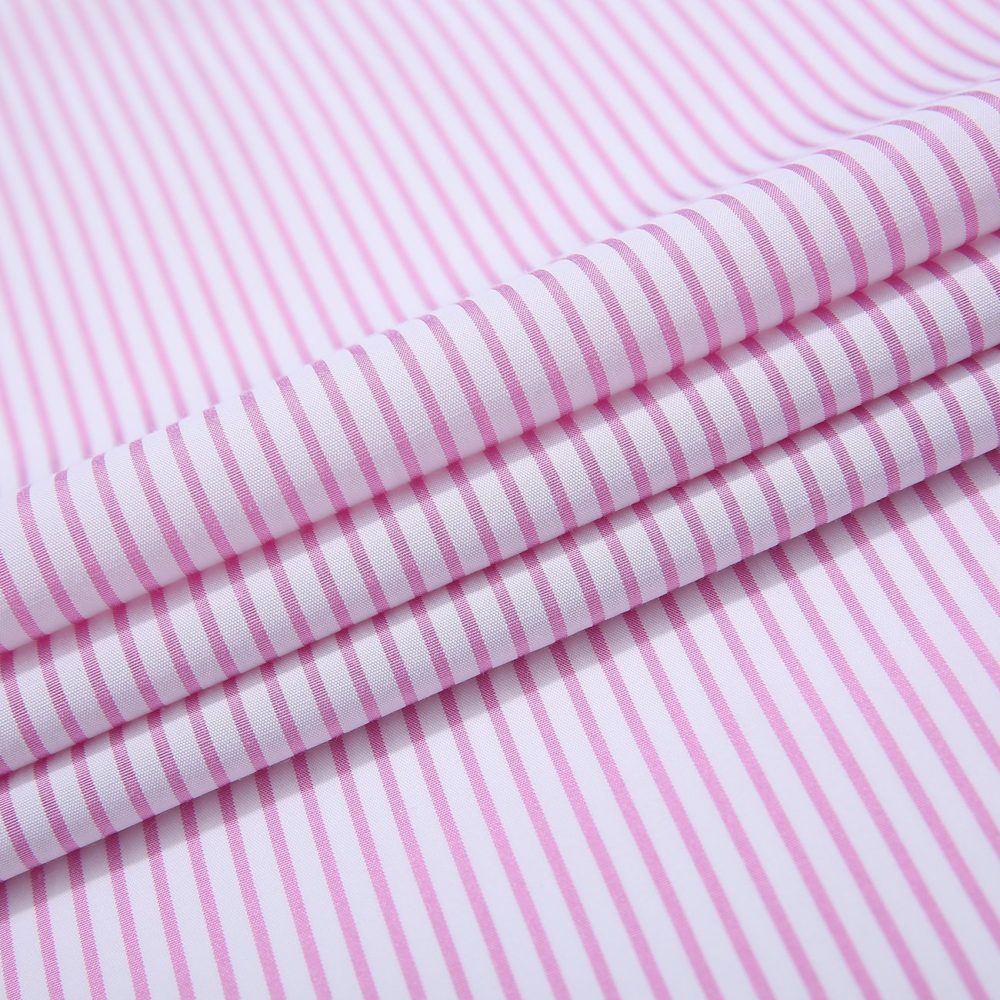 Windsor Fine Stripe Formal Shirt, Double & Single Cuff Long Sleeve, Traditional Tailoring, Casual, Special Occasion. Pink - Image 13