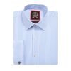 Windsor Fine Stripe Formal Shirt, Double & Single Cuff Long Sleeve, Traditional Tailoring, Casual, Special Occasion. Sky Blue - Thumbnail Image 7