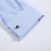 Windsor Fine Stripe Formal Shirt, Double & Single Cuff Long Sleeve, Traditional Tailoring, Casual, Special Occasion. Sky Blue - Thumbnail Image 8