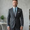 Windsor Fine Stripe Formal Shirt, Double & Single Cuff Long Sleeve, Traditional Tailoring, Casual, Special Occasion. Kingfisher - Thumbnail Image 5