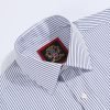 Windsor Fine Stripe Formal Shirt, Double & Single Cuff Long Sleeve, Traditional Tailoring, Casual, Special Occasion. Grey - Thumbnail Image 9